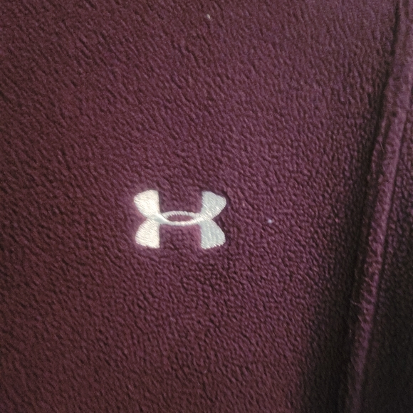 Under armour Dark purple zip up fleece jacket - Picture 2 of 6